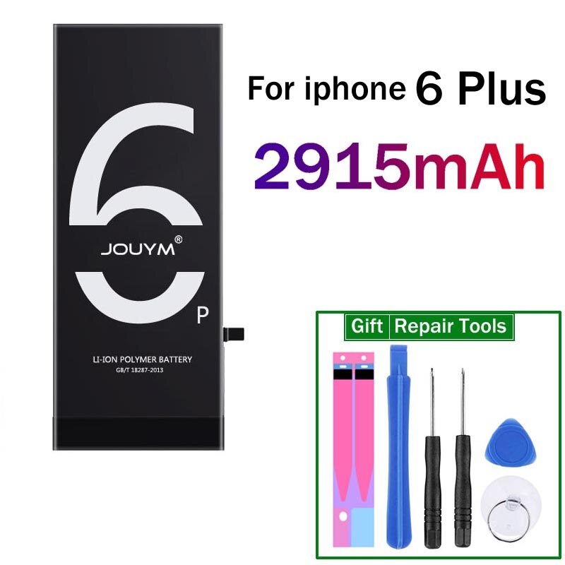 JOUYM oryginalna Bateria telefonu dla iPhone 6 6S 7 8 5S 5 SE 6 plus wymiana jakości Bateria dla iPhone6 iPhone7 z zestawem narzędzi: for iPhone 6 plus