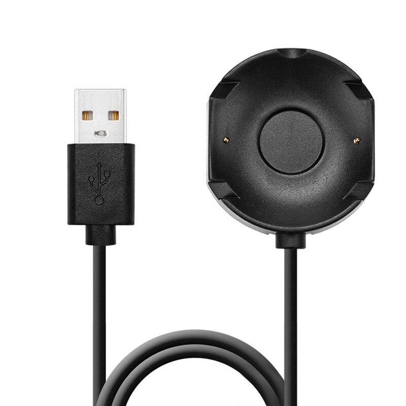 1M USB Charging Cable For Nokia Steel Hr Smart Watch Charger With Non-slip Silicone Base 1pc smart Accessories (without Watch): Default Title