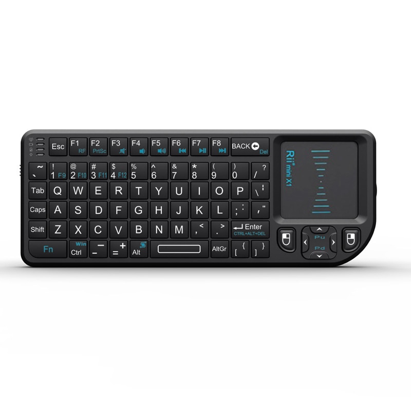 Original Rii Mini X1 Wireless Keyboard 2.4G Air Mouse Keyboards Handheld Touchpad gaming keyboard for phone smart tv box android