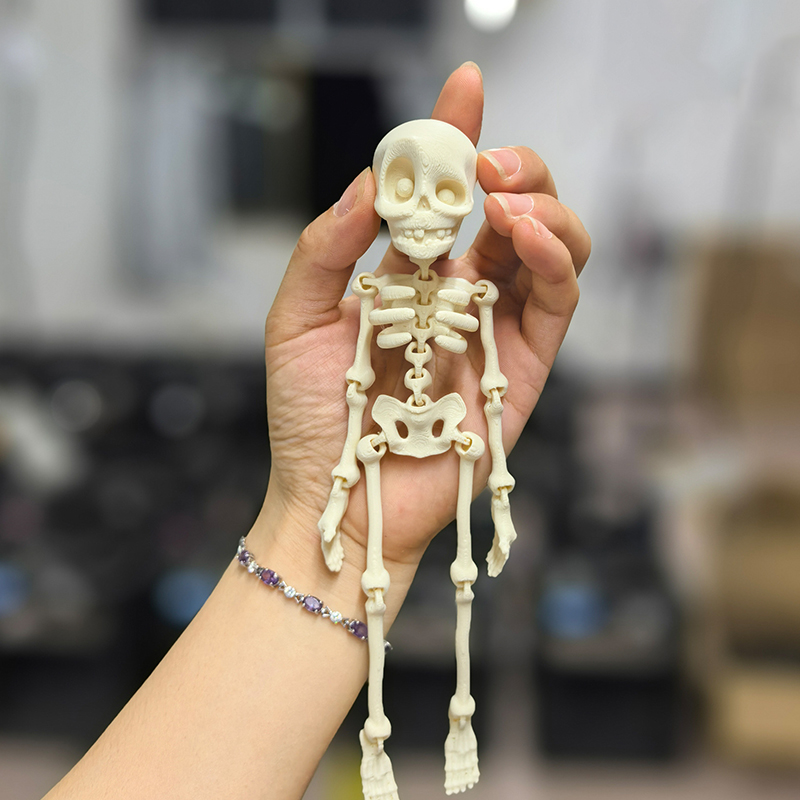 Halloween Skeleton Skeleton Magnetic Refrigerator Sticker Model Ornament 3D Printed Joint Removable Skeleton Artifact Sticker