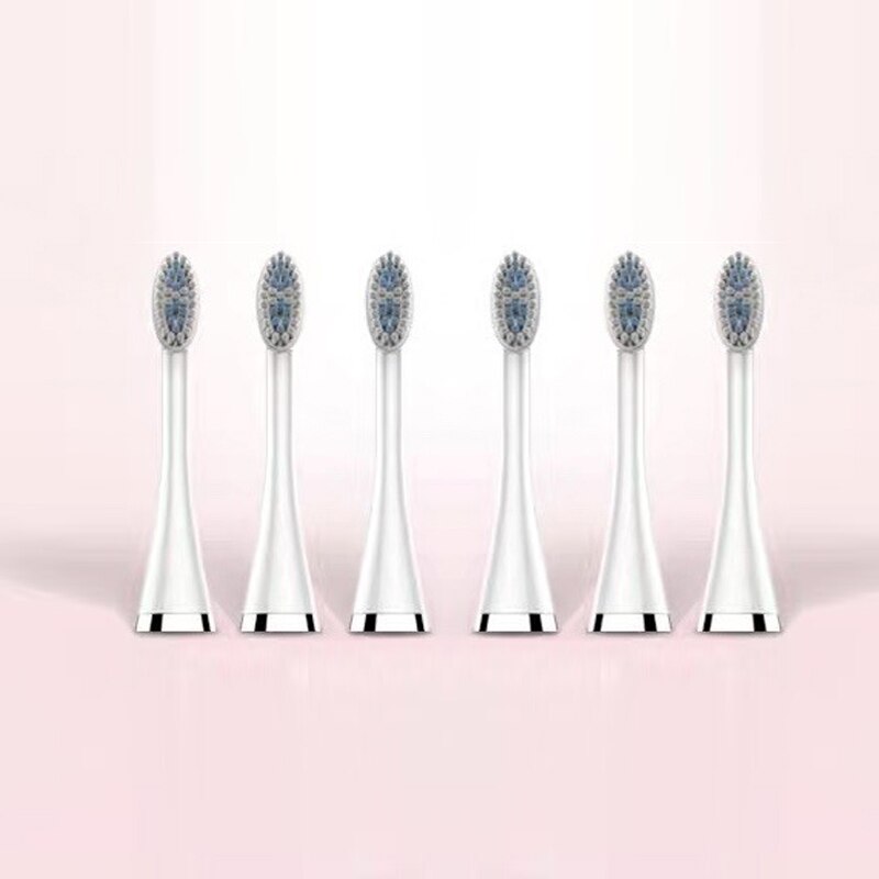 Elektrische Tandenborstel Voor Mannen En Vrouwen Paar Volwassen Huishoudelijke Batterijen Waterdicht Sonische Tandenborstel Vervanging Tanden Heads Set: 6pcs brush head