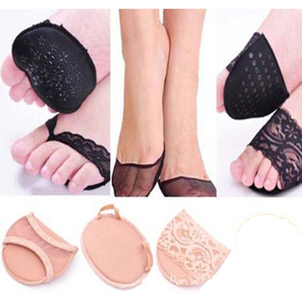 1 par Mulheres aliviar a dor Do Pé Palmilhas Gel Respirável Pads Almofada Metatarsal Dolorido Apoio Do Antepé