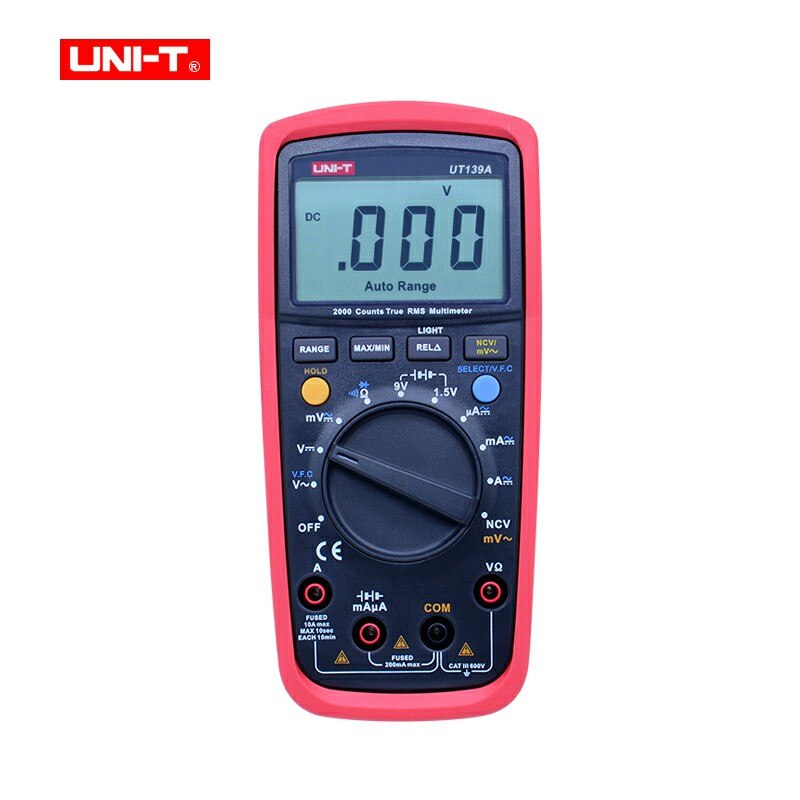 UNI-T Digital Multimeter UT139A UT139B UT139C True RMS Meter Handheld Tester 6000 Count Voltmeter Temperature Tester Meters