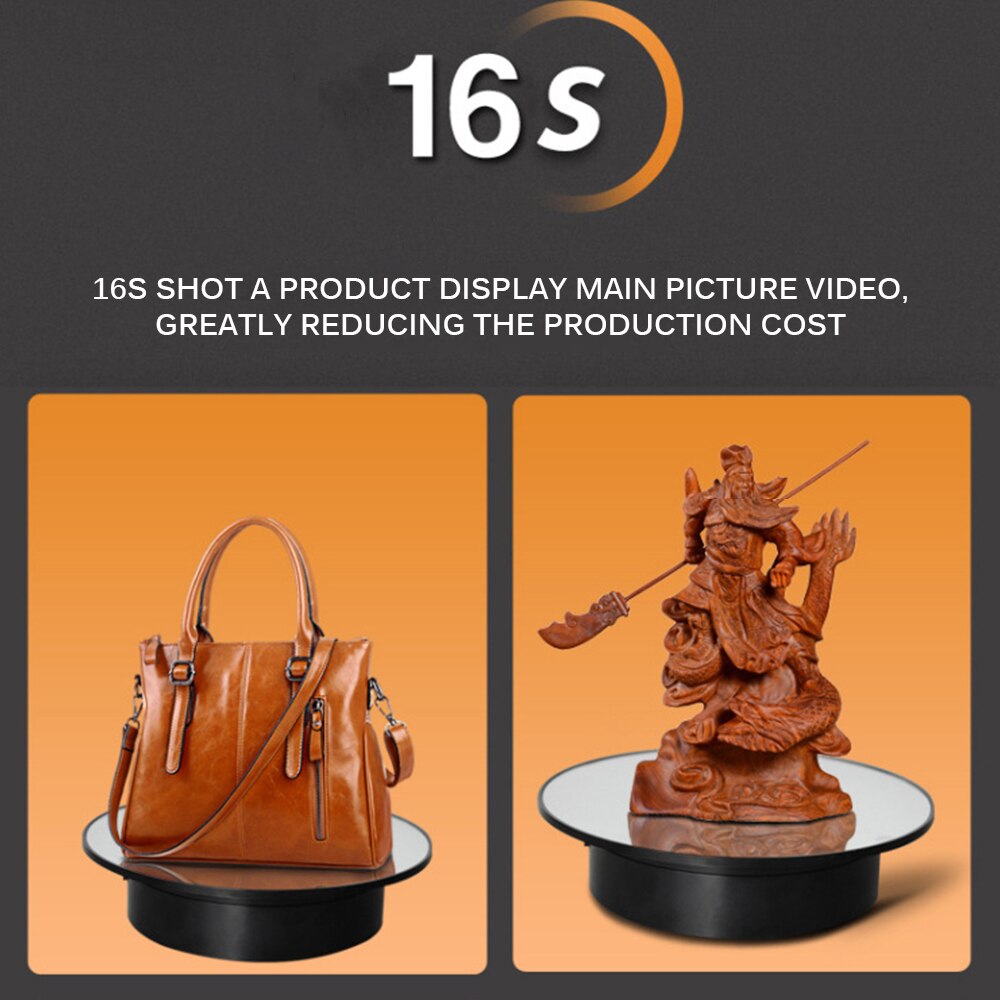 Mesa giratoria eléctrica de 360 grados soporte giratorio para fotografía vídeo