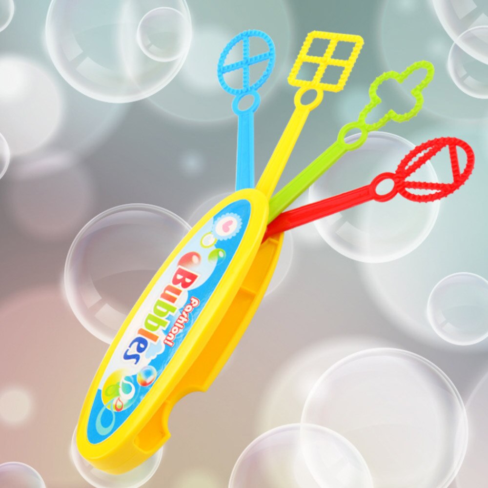 Willekeurige Levering Bubble Tool Hand-Held Opslag Blow Zeepbel Stok Kraam Speelgoed Kinderen Buiten Spel Speelgoed