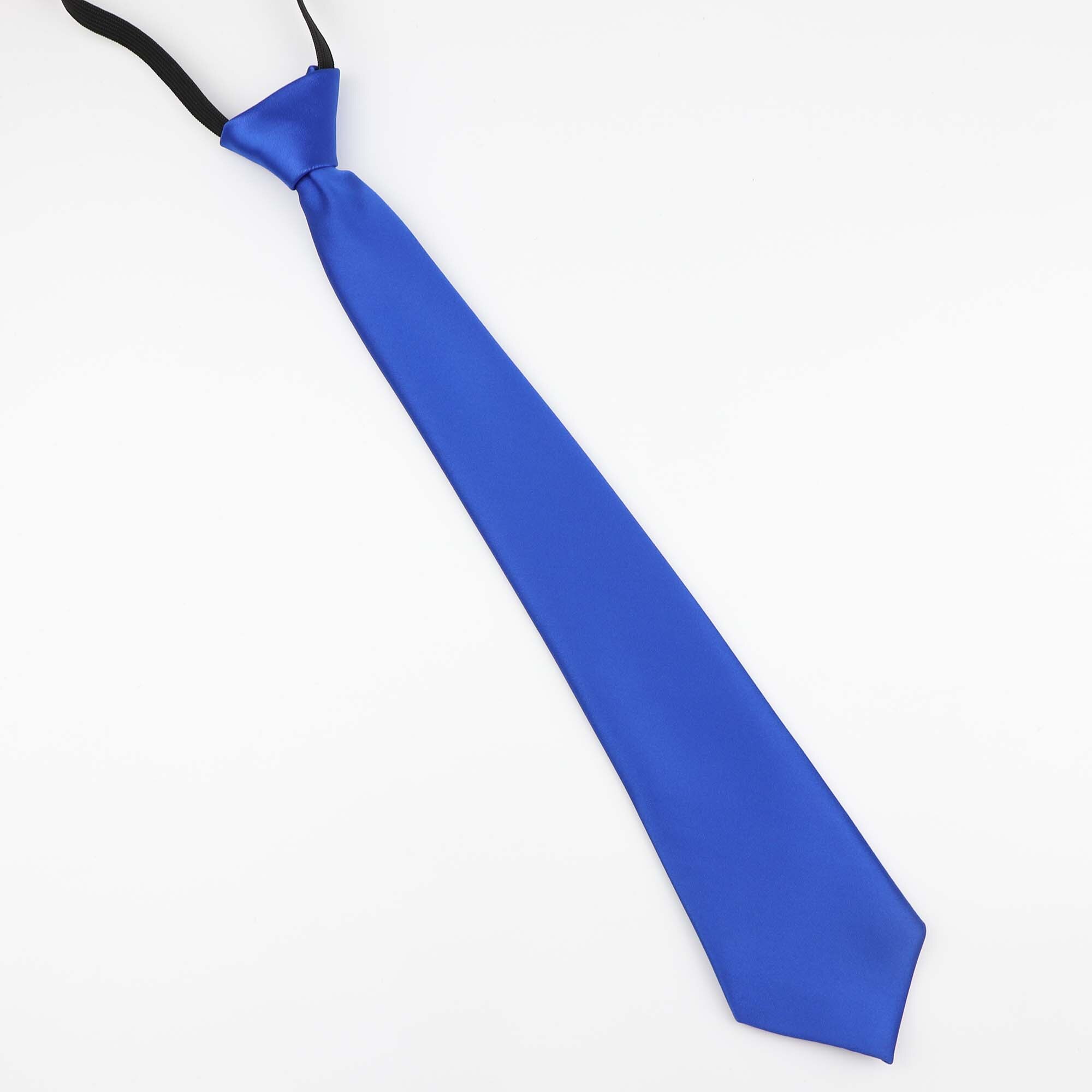 Cravate Slim pour hommes, couleur unie, paresseux, mince, ajustable, bande élastique, largeur 7cm, de styliste, formel, de fête: 5