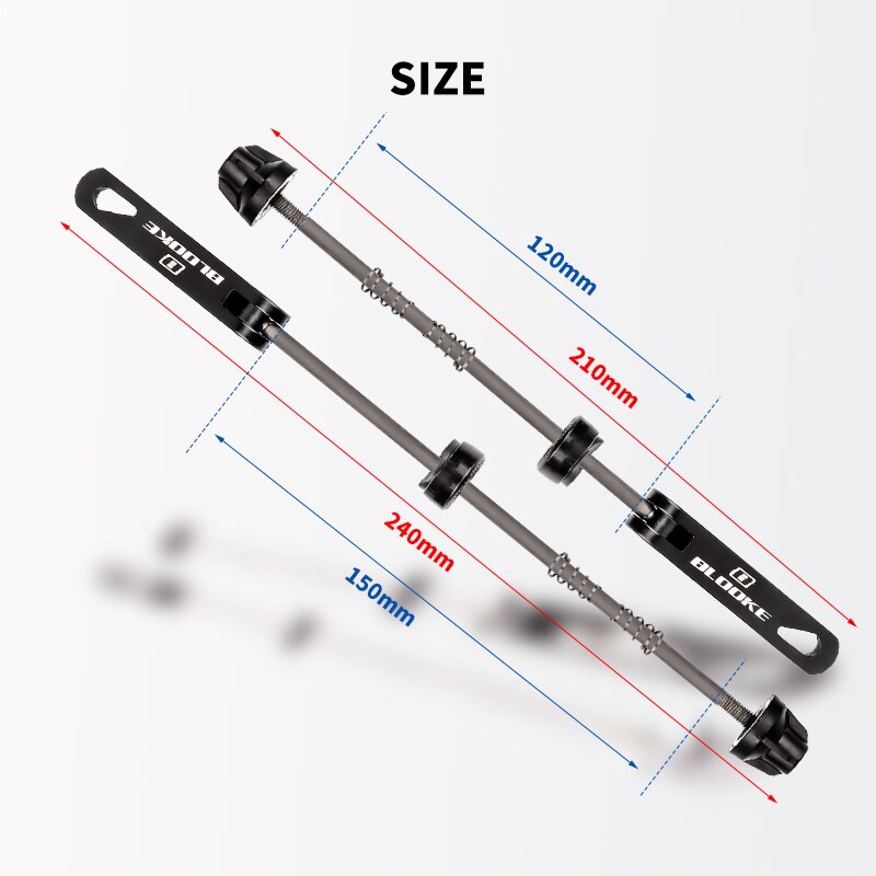 Blooke Mtb Hub Snelspanners As Voor Achter Assen Bout Hendel Aluminium Legering 100/135Mm Wiel Berg fiets Fietsen Onderdelen