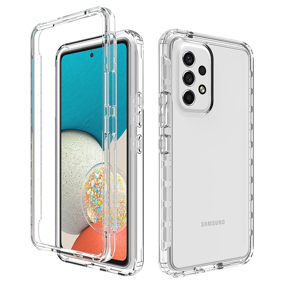 Transparent Shockproof Case for Samsung Galaxy A56 A36 A16 A53 5G A55 A35 A14 A54 A34 A15 A05S S25 S24 S22 S23 Ultra S21 FE Plus: Silicon