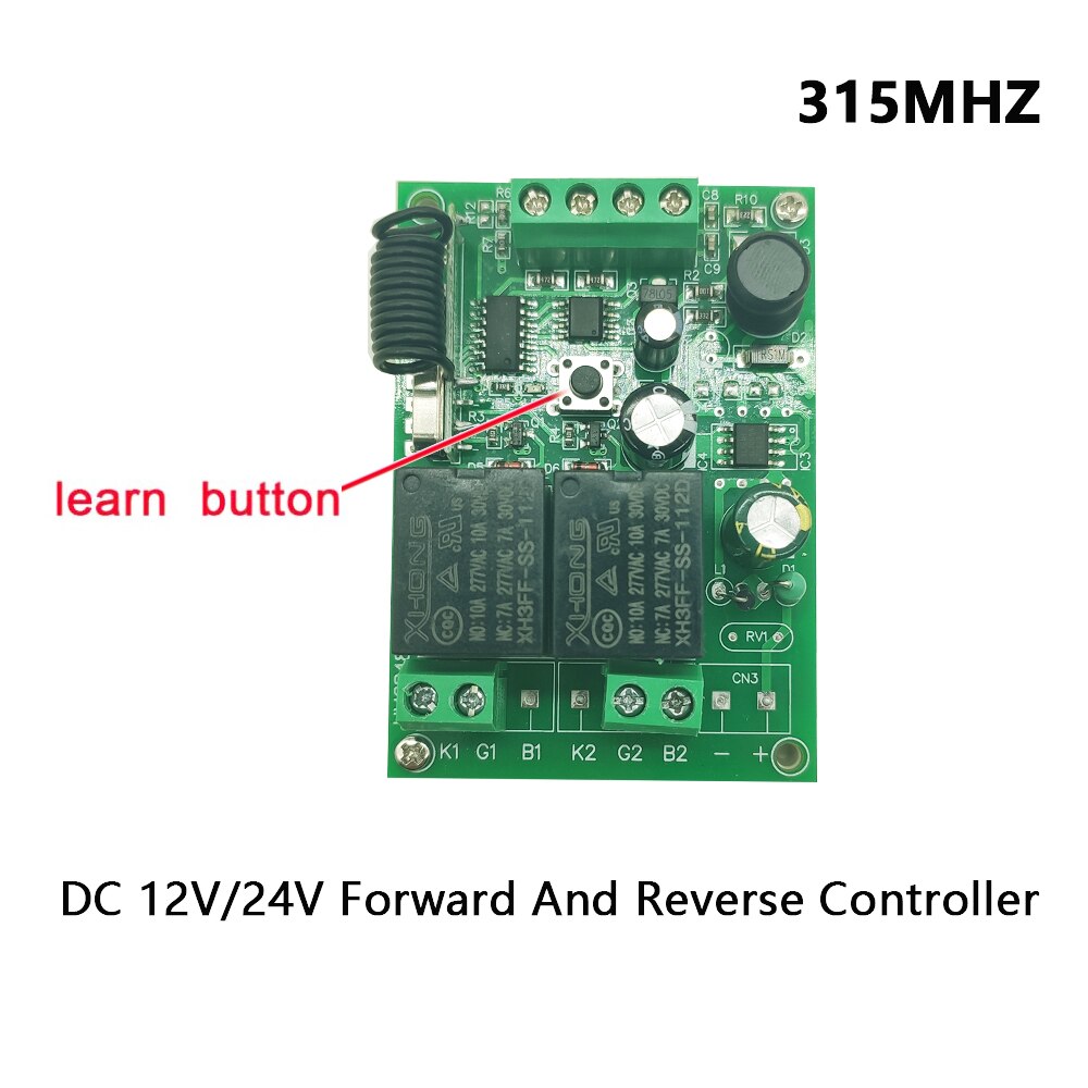 DC 12-48V 12V 24V 36V 48V 5A Motor Controller Forward and Backward Remote Control Switch Linear Actuator Controller