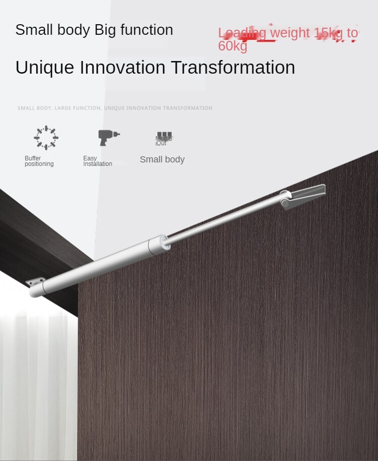 15kg to 60kg Automatic Gate opener Door Closer Aluminum Alloy Soft Closing Adjustable 110 Degree Positioning Stop Door Hardware