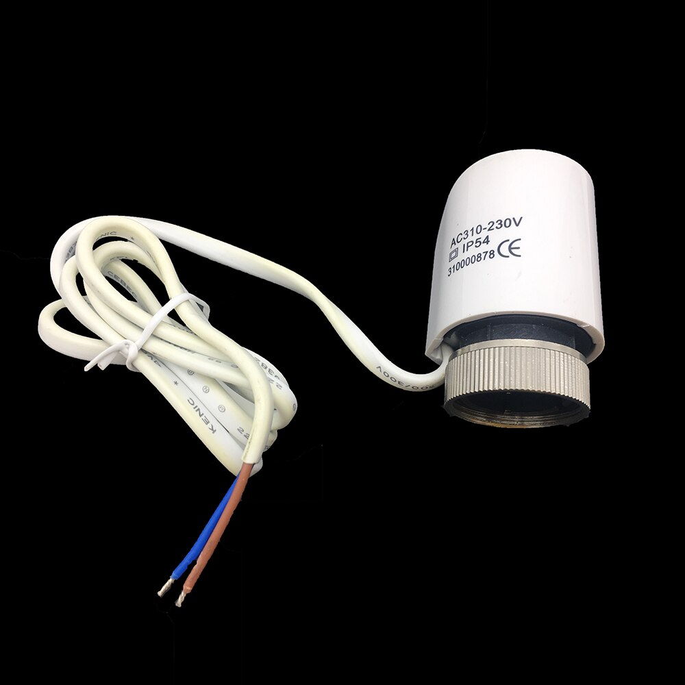 AC230V Normally Open Closed Underfloor Water Heating System NO NC Electric Thermal Actuator Valve Head for Thermostat