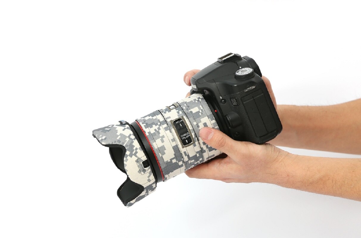 ROLANPRO Objektiv Tarnung Mantel Regen Abdeckung für Kanon EF 24-105mm f4L IST II USM Objektiv Hülse Waffen fallen Fotografie Zubehör Tuch
