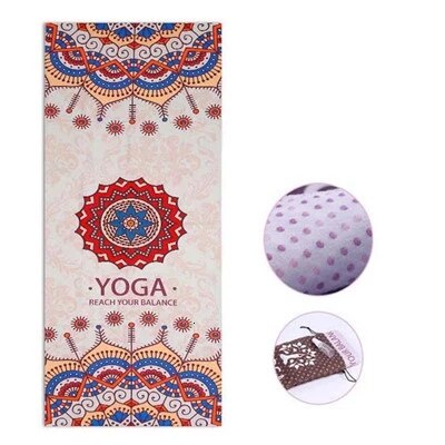 Yoga Handdoek Siliconen Antislip Mat Deken Pilates Mat Milieu Fitness 183*65Cm Microfiber Afdrukken Geweven Handdoek: 6