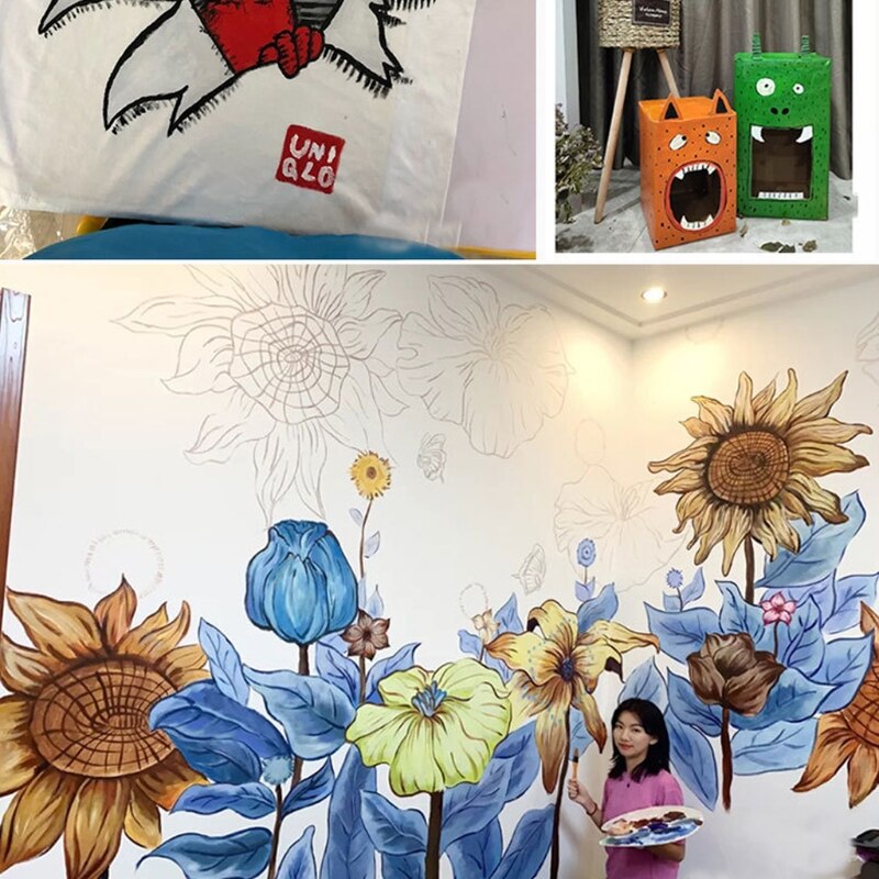 Acryl Verf Set 24 Kleur 12Ml Niet Giftig Acrylverf Perfect Voor Canvas Schilderij Rock Hout Voor Kids volwassenen Kunstenaars