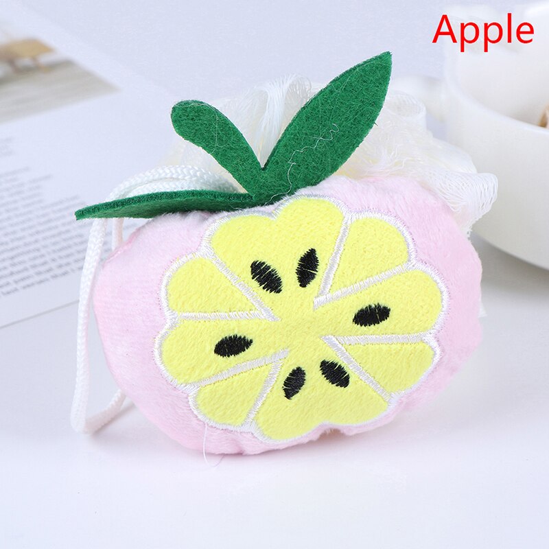 Cotton Baby Bath Brush Cartoon Soft Baby Bath Sponge Powder Puff Cute Children Newbron Infant Shower Product Rubbing Towel Balls: D