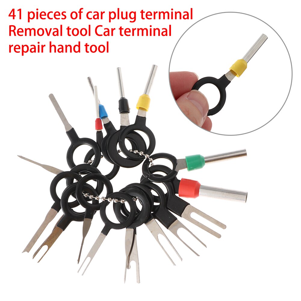 41pc Practical Automotive Car Terminal Removal Kit Wiring Crimp Connector Pin Extractor Puller Terminal Repair Tool