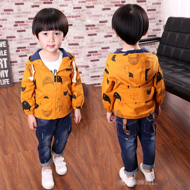 Brand Kids Clothes Boys Jackets Children Character Windbreaker Toddler Baby Coat Infant Cotton Hoodies For Girls