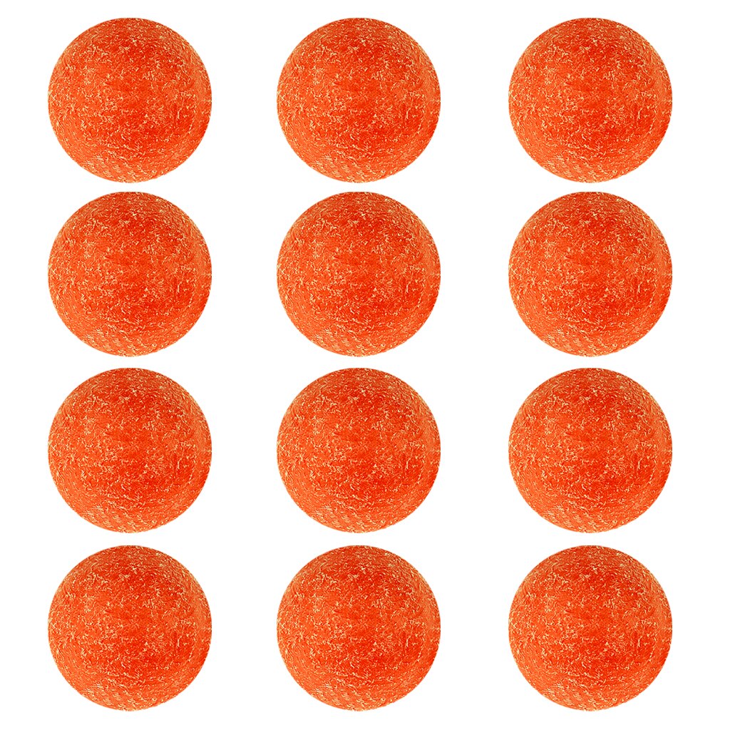 12pcs 36mm Orange Matte Soccer Table Football Foosball Balls Fussball Ball