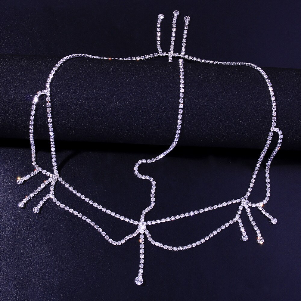 Stonefans czeski łańcuszek z kryształkami na głbyć winnym czoło biżuteria panna młoda dla kobiet zwykłe kryształki kutas opaska robić włosów łańcuszkowa stroik ślubny