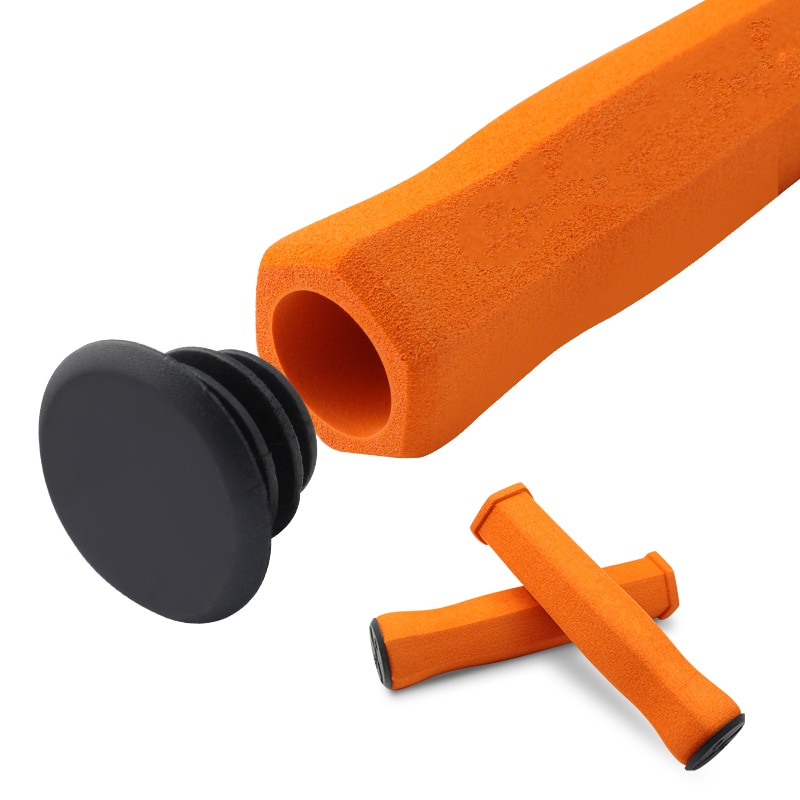 Empuñaduras ergonómicas para manillar de bicicleta de montaña, esponja suave de alta densidad, cubiertas para extremos de manillar antideslizantes para bicicleta de montaña