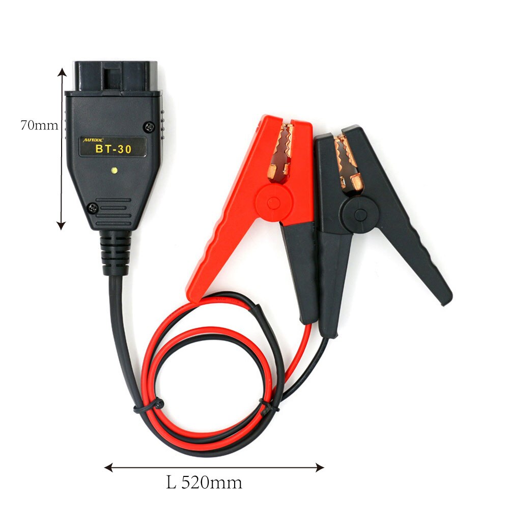 Leepee startkabler bilbatteri jumper startkabel nødkabel clip line auto batteri line kobbertråd bt -30 universal
