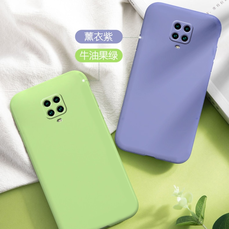 Voor Xiaomi Redmi Note 9S Case Zachte Vloeibare Siliconen Slim Skin Beschermende Cover Case Voor Xiaomi Redmi Note 9 Pro Max Note9S