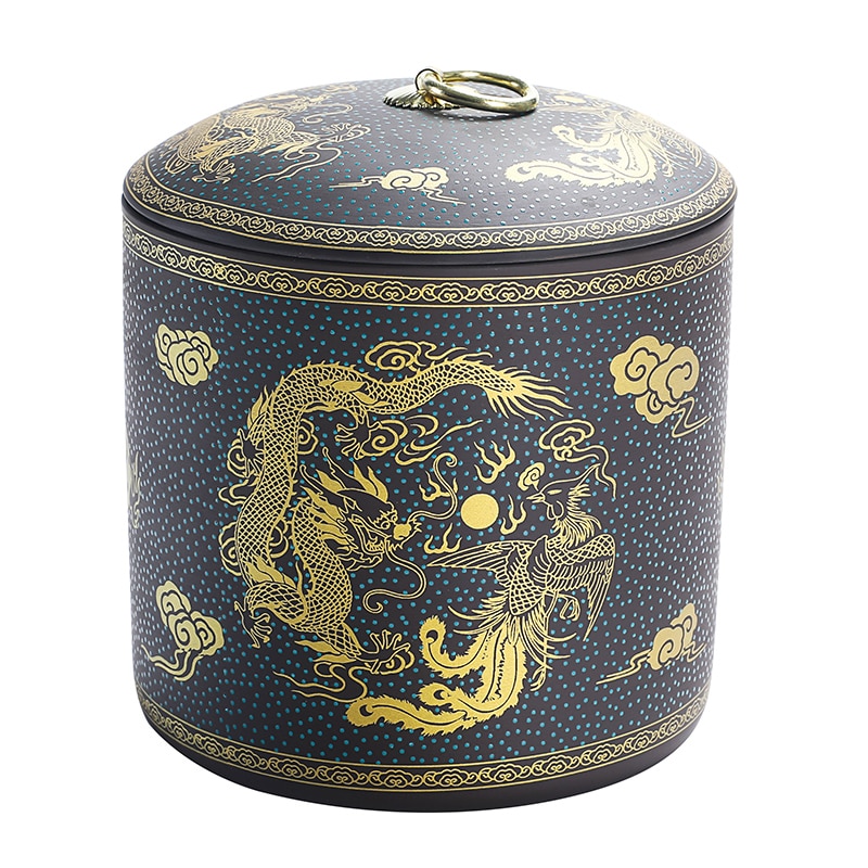 Canister Set Coffee Container Tea Organizer Tea Leaves Container Chinese Pickle Jar Caja Para Te Tea Caddy Ceramic AB50CY