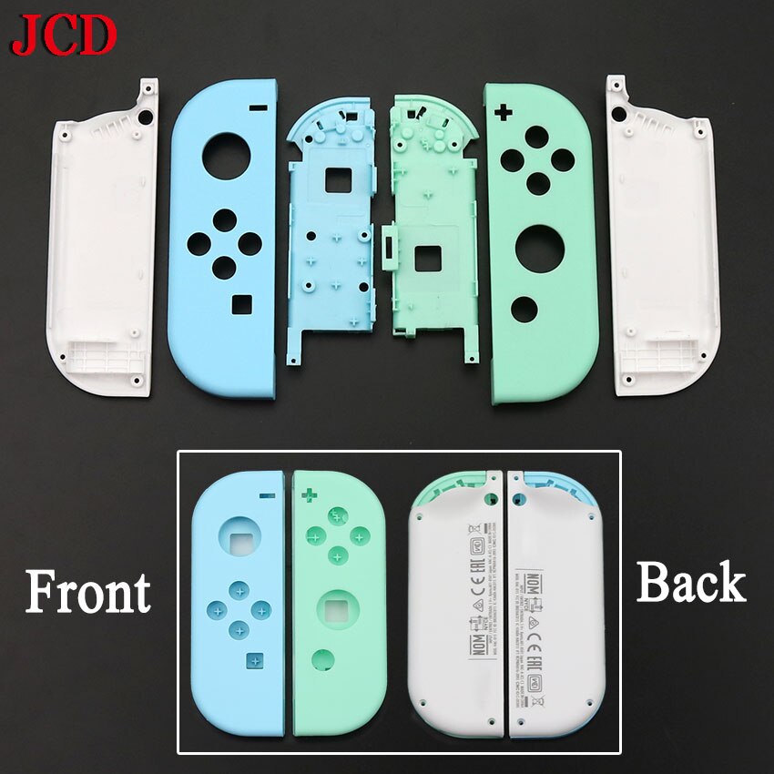 JCD 1Set Animal Crossing Replacement Housing Shell Case For Nintend Switch Joycon Left Right Controller Cover with middle frame: NO 5