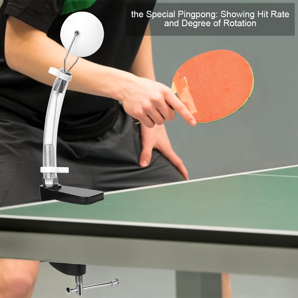 Ping Pong Trainer - Table Tennis Ball Machine - Rapid Rebound - Max 47cm - PP Material