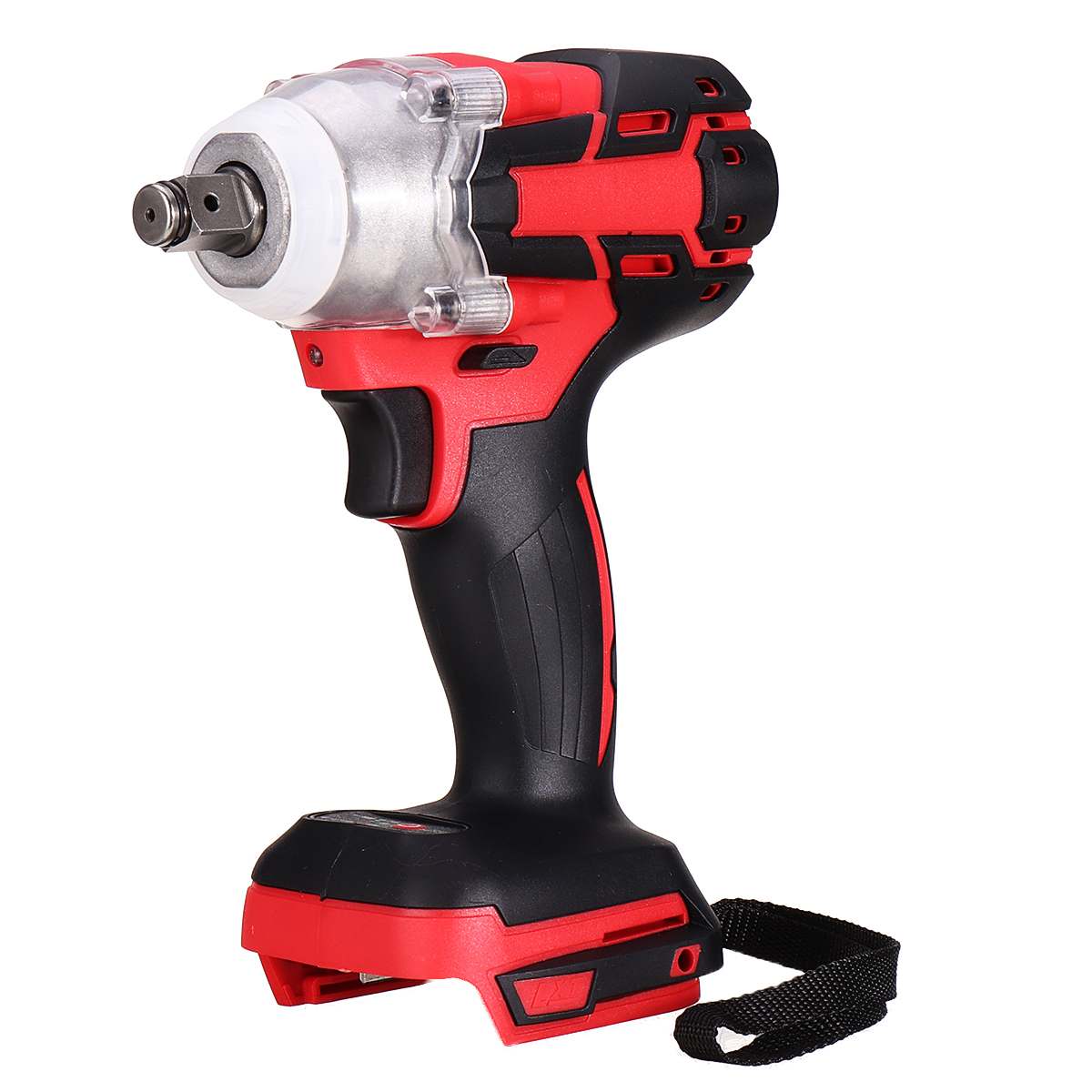 18V Electric Impact Wrench Driver 588Nm Cordless Brushless Wrench Screwdriver 1/2 Rechargeable Socket Wrench for Makita Battery: Red