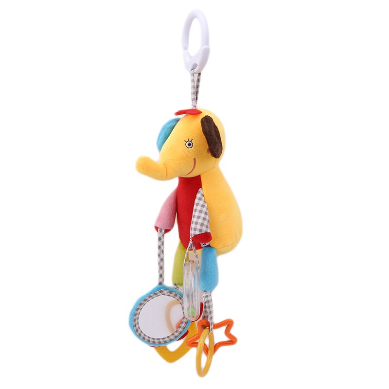 JJOVCE Appena nato Del bambino Della Ragazza del Ragazzo Carino Cotone Appeso Sonagli infantile Del Gufo Animale Orso Scimmia A Mano Campana Giocattolo per Bambini Peluche di Sviluppo regalo
