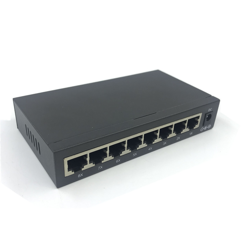 12V24v8 port reverse poe switch power supply wireless routing ap Haikang network camera isolation lightning protection two power: Without power plug