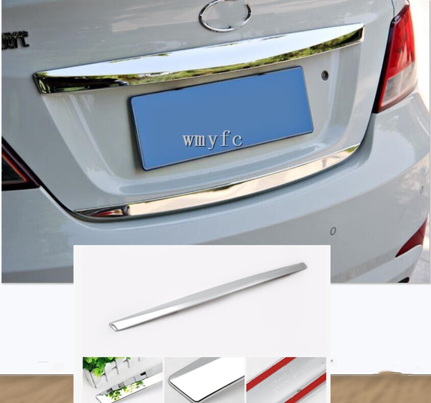 Auto Kofferbak Deksel Cover Trim Achterklep Trim Fit Voor Hyundai Verna Solaris Abs chrome