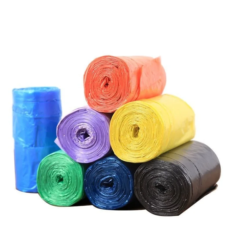 100/500 stuks huishoudelijke wegwerp vuilniszakken voor in de keuken, vuilniszakken voor in de prullenbak, met platte bovenkant voor extra privacy.