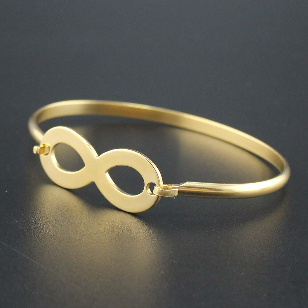 Hapiship Gold Farbe Edelstahl Herz Runde Liebe Armreif Armband Für Frauen Männer Schmuck Pulseras Mujer Brazaletes BX35