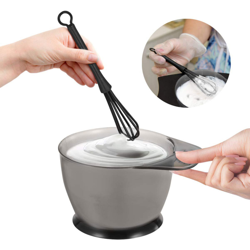 6 unids/set Kit para teñir el cabello para barbería y uso doméstico- Incluye herramientas de peluquería para una combinación de colores perfecta y