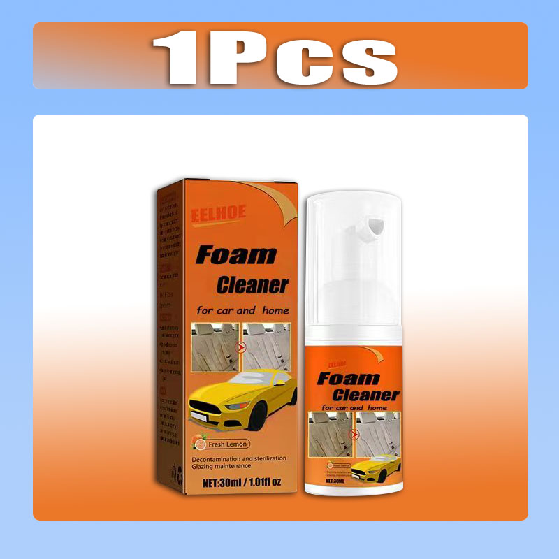 Nettoyant en mousse pour voiture, produits de nettoyage pour intérieur de véhicule, Spray en mousse pour le nettoyage de la maison et de la voiture: Rouge