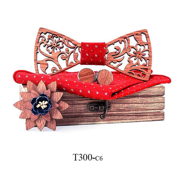 Legno Gravata di Legno Legami di Arco in Legno Fatti A Mano di Personalità Accessorio Cravatte per Gli Uomini Farfalla cravatta Arco di Legno cravatta: T300-C6