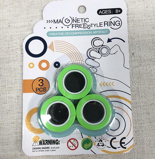 Magnetische Ring Magnetische Vinger Tip Speelgoed Stress Relief Finger Spel Voor Kinderen En Volwassenen: C