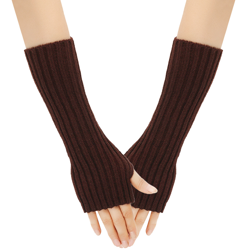 Arm Warmers Autumn Winter Cuffs Hand Sleeves Long Wool Gloves Men Women Knit Sleeves Warm Elastic Lady Sexy