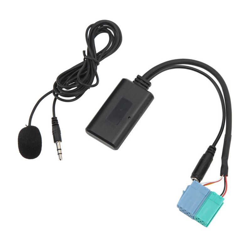 Auto Audio Connector Bluetooth Audio Adapter Cable Flexible with Microphone for Replacing