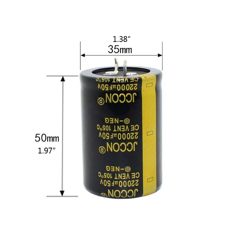 50V 22000Uf 35X50Mm Aluminium Elektrolytische Condensator Hoge Frequentie Lage Impedantie