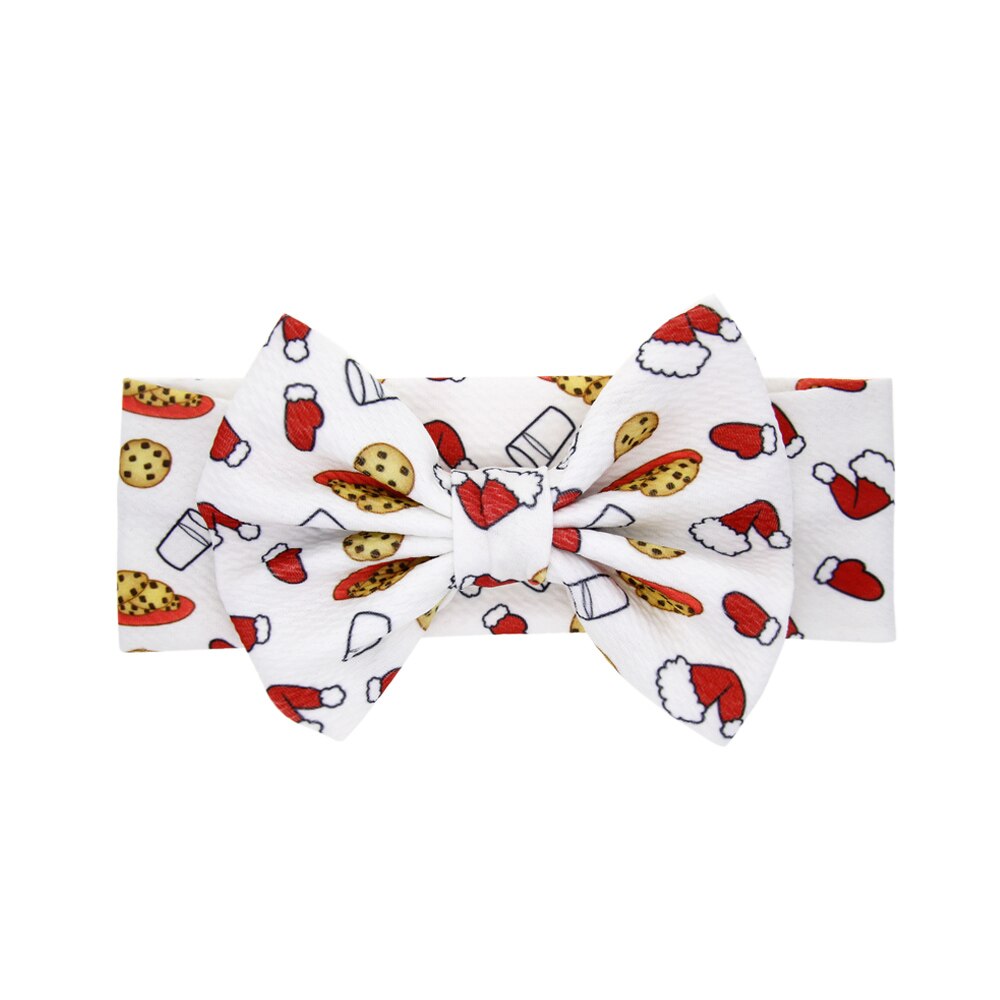 Gorros para bebé con lazo, cinta ancha para la cabeza con estampado Floral, accesorios para el cabello, diadema de princesa para niño pequeño, tocados,: E