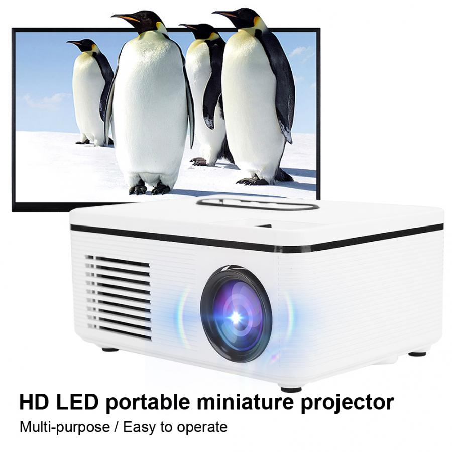 S361 Mini Home Portable LED Projector 1080p HD for Desktop / DVD / Mobile Phone / Speaker(US 100-240V)