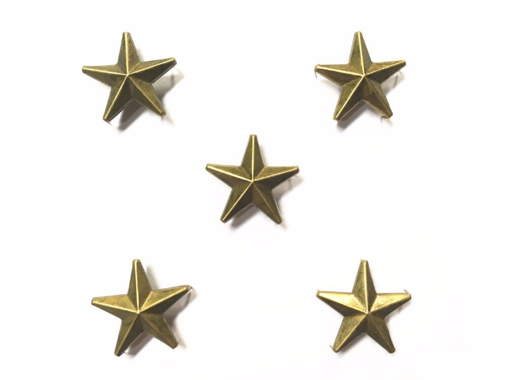 100 Pcs Star Studs Metalen Klauw Kralen Nailhead Punk Klinknagels Met Spikes (10mm)