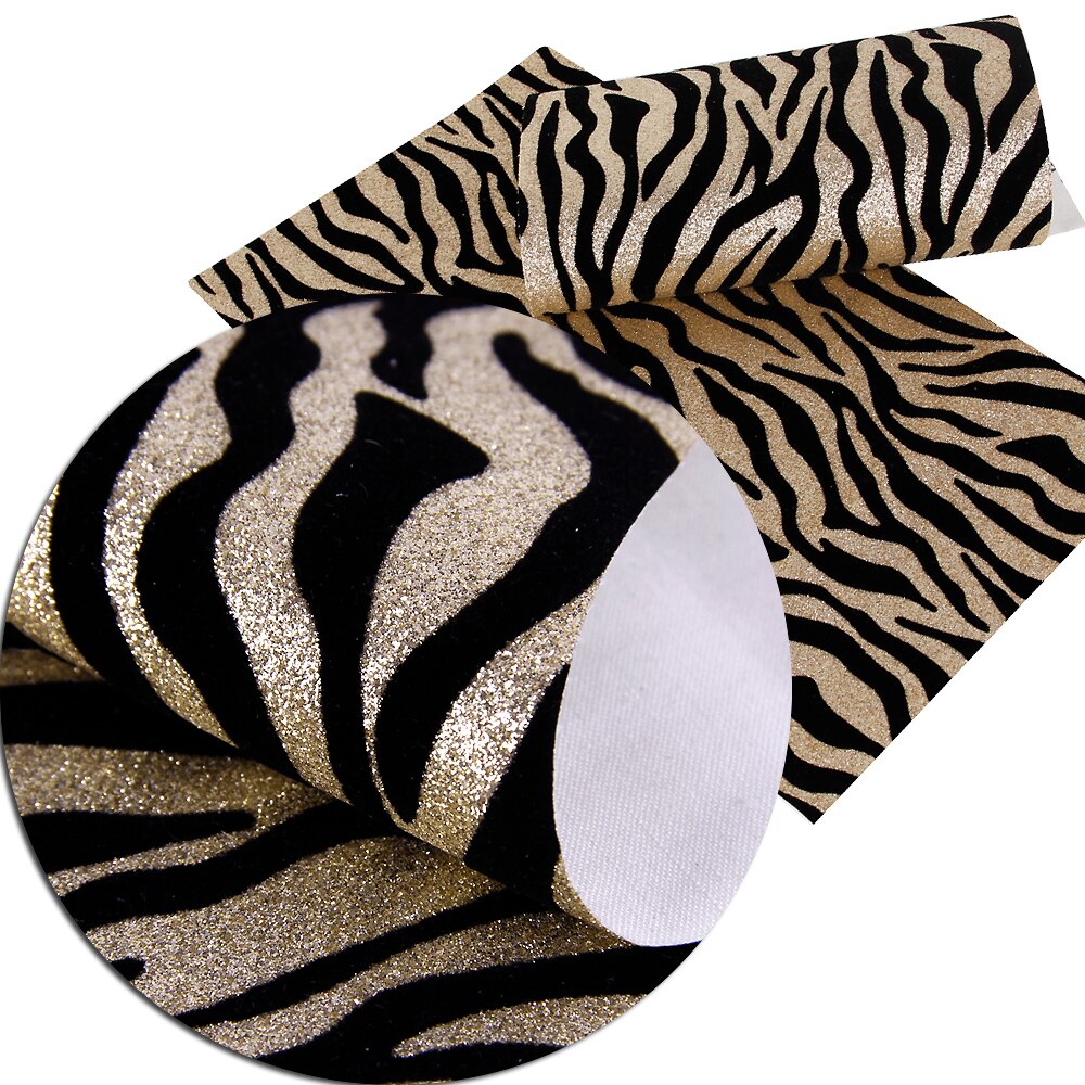 Feuilles de tissu en Faux cuir imprimé motif zèbre de vache, 30x140cm, pour bricolage, boucle d&#39;oreille fait à la main, sac à main, 1Yc6411: 1057852005