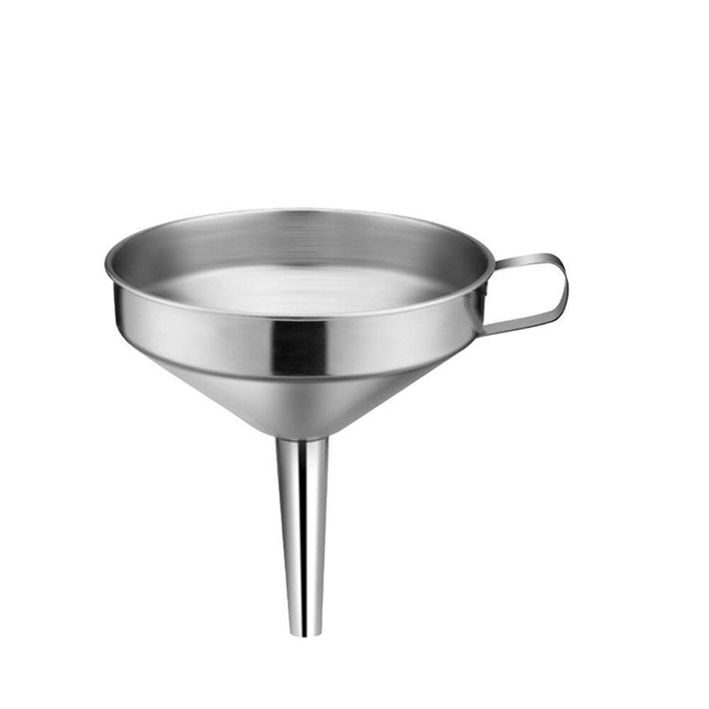 10cm 12cm 14cm Stainless Steel Funnels Wide Mouth Wine Oil Honey Funnel Detachable Strainer Kitchen Wine Liquids Filter Tools: 10cm
