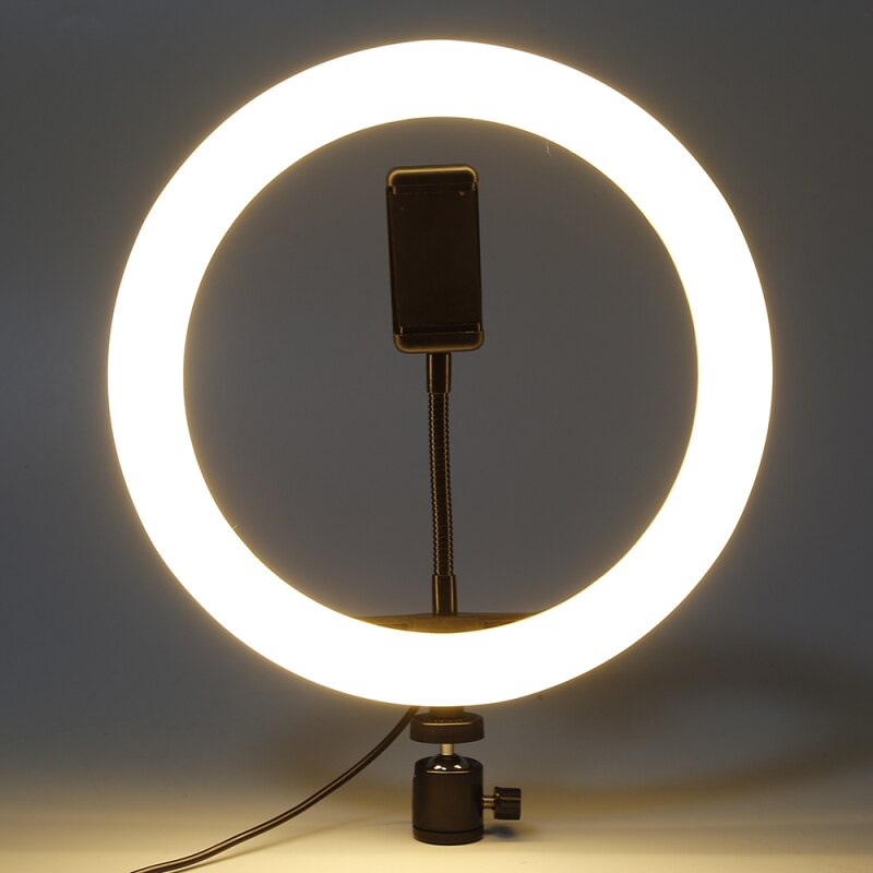 Led Ring Licht Studio Foto Video Dimbare Helderheid 3 Kleuren Modus Lamp Met Statief Voor Selfie Foto Meisje Enhancing Licht
