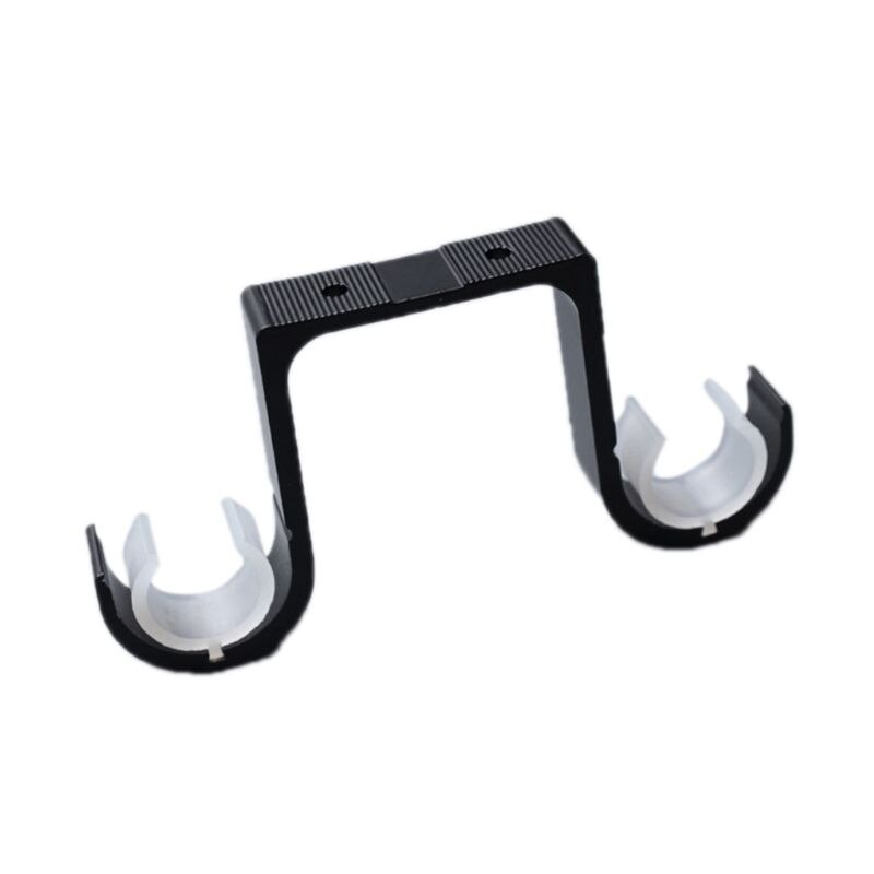 2pcs Double Curtain Rod Brackets Window Hardware Hook Holder Hanger Home Decor X4YD