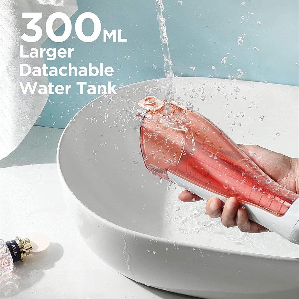 Fairywill tann tenner renser vanntett stor kapasitet elektrisk waterpik muntlig irrigator oppladbar bærbar flosser jetfly